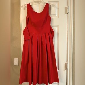 Beautiful Red Dress with Pleats